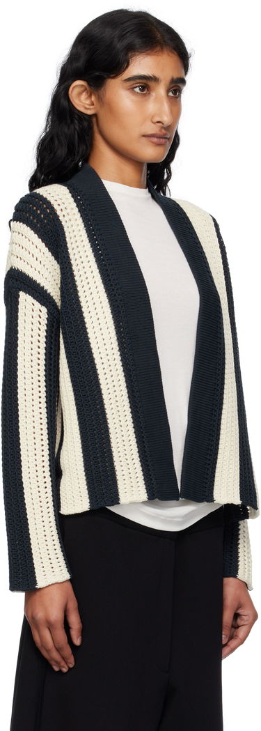 Sveter Max Mara Weekend Max Mara Striped Open Cardigan Navy | 2515341012600, 1