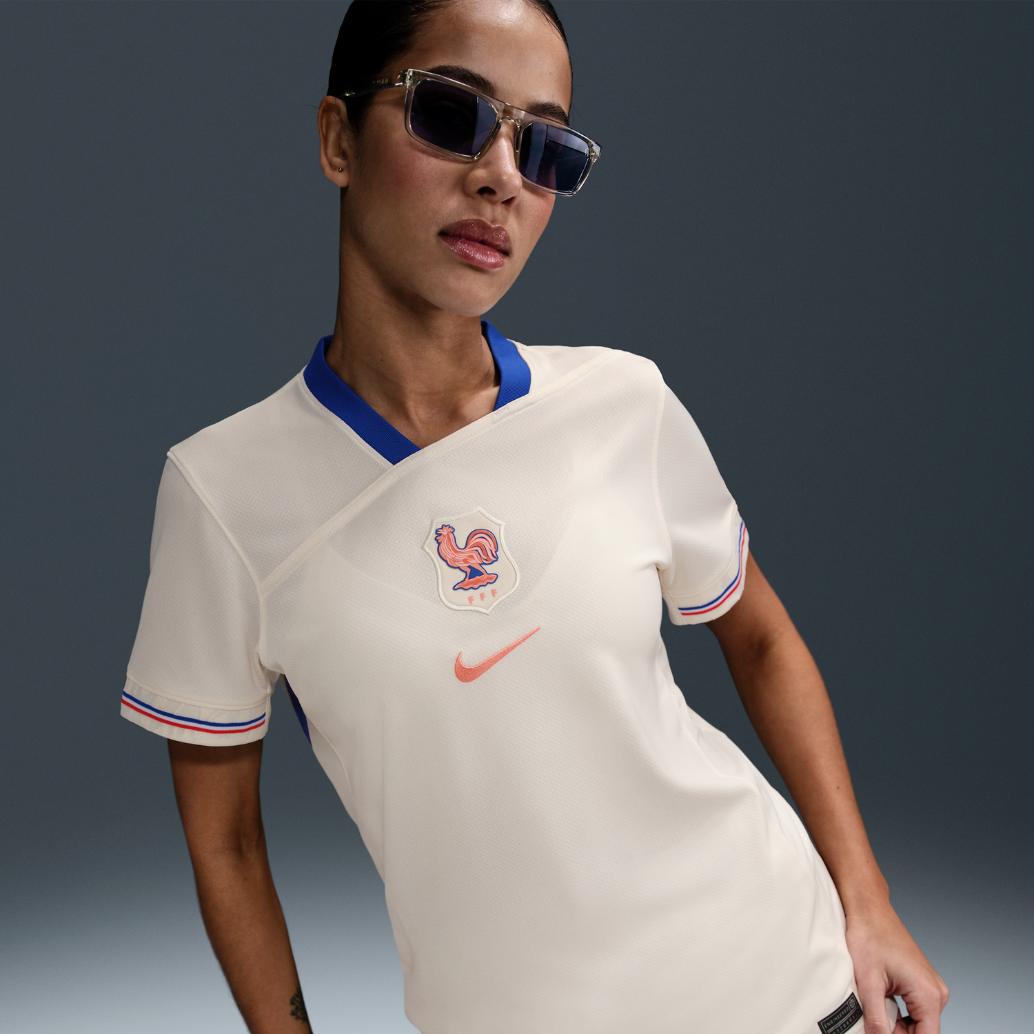 Dres Nike FFF Stadium 2025 Dri-FIT Replica Jersey Biela | FZ9129-110, 0