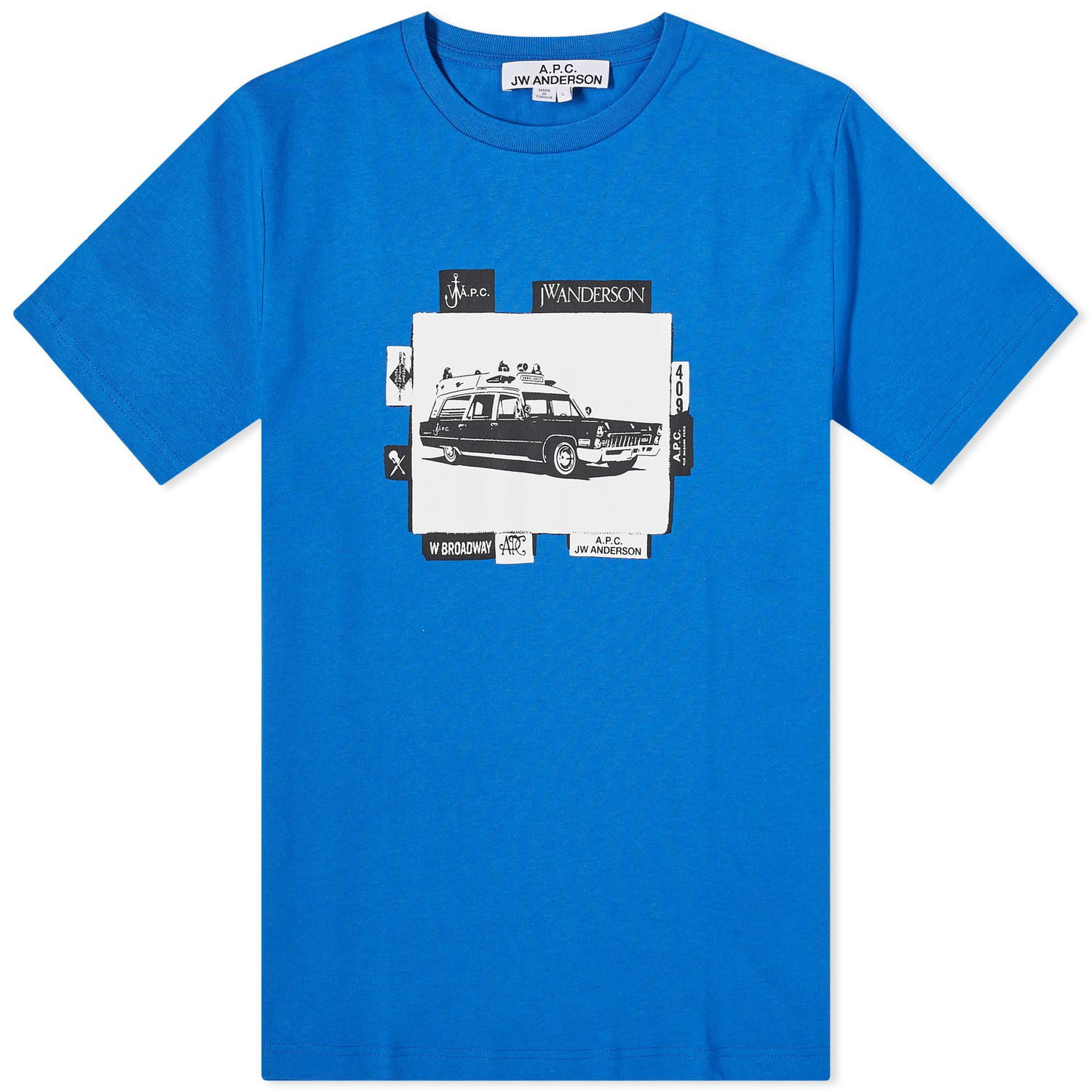 Tričko A.P.C. JW Anderson x Jo B Graphic T-Shirt Modrá | COGVC-M26281-IAA, 0
