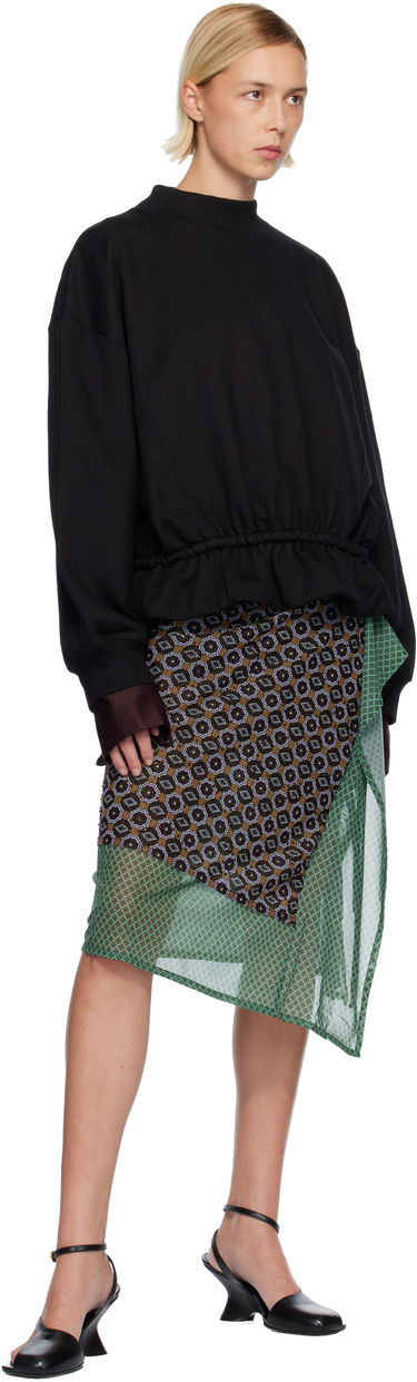 Mikina Dries Van Noten Dries Van Noten Ruffled Sweatshirt Čierna | 252-011137-2611, 3