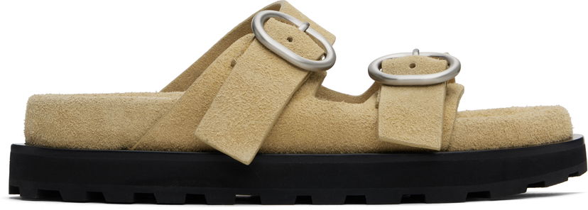 Oblečenie Jil Sander Jil Sander Pin-Buckle Suede Sandals Béžová | J44WP0026_P8213
