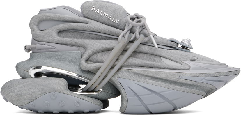 Tenisky a topánky Balmain Balmain Unicorn Low Fleece Print Šedá | EM1VJ309KFCT