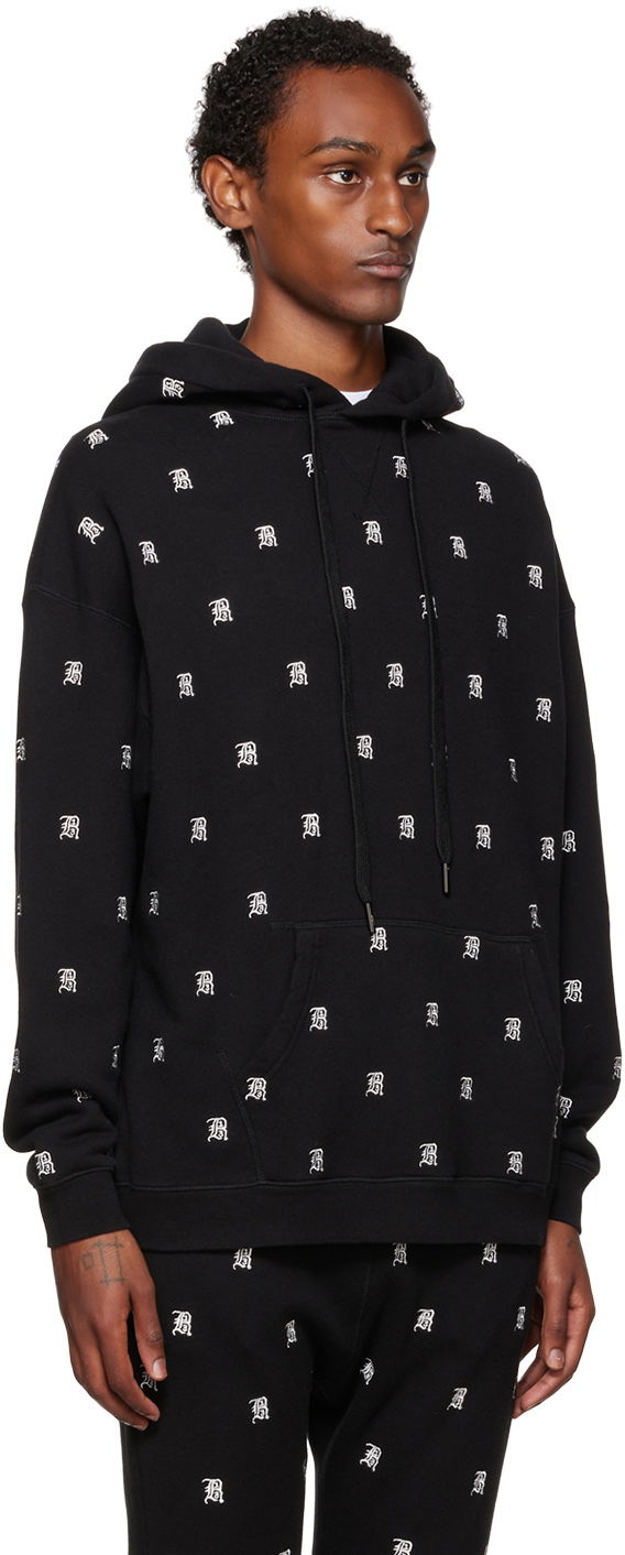 Mikina R13 R13 Allover Print Hoodie Čierna | R13WK005-K072A, 1