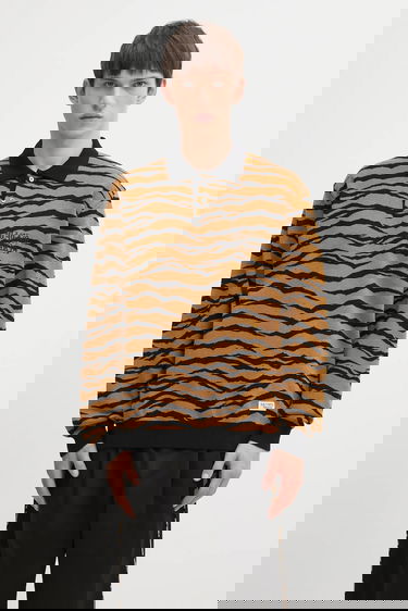 Sveter WACKO MARIA Tiger Pattern Knitted Long-Sleeve Polo Rôznofarebný | 25FW.WMK.KN10, 0