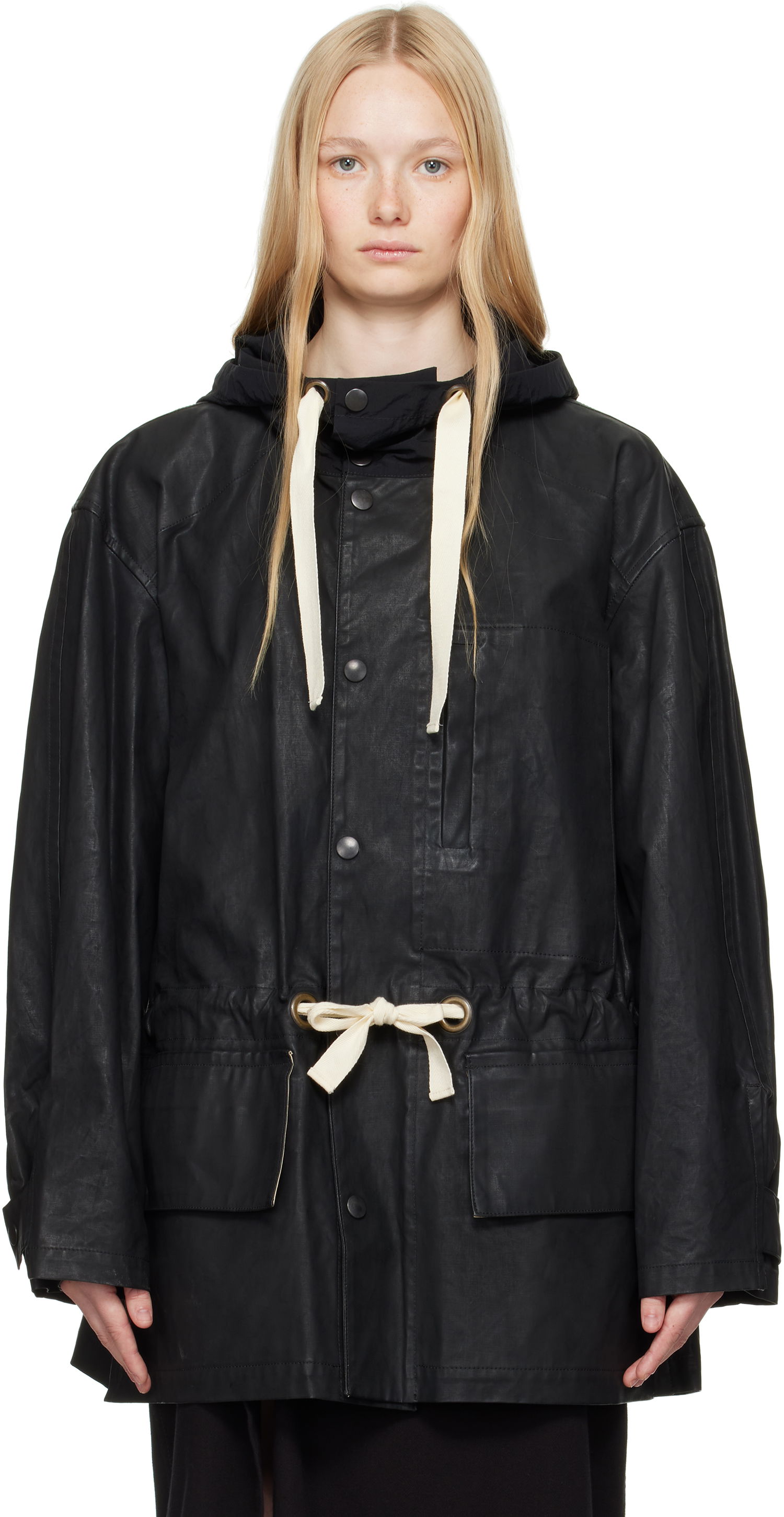 Parka LEMAIRE Lemaire Hooded Parka Jacket Čierna | OW1125 LF1366, 0