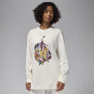 Tričko Jordan Long Sleeve T-Shirt Print Biela | FV7197-133, 0