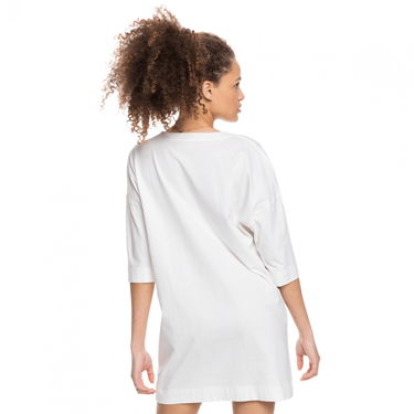 Tričko Roxy Women's White Graphic T-Shirt Dress Biela | ERJZT05274-WBK0, 2