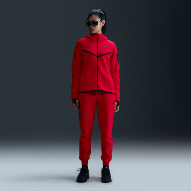 Mikina Nike Sportswear Tech Fleece Windrunner Full-Zip Hoodie Červená | HV6747-657, 2