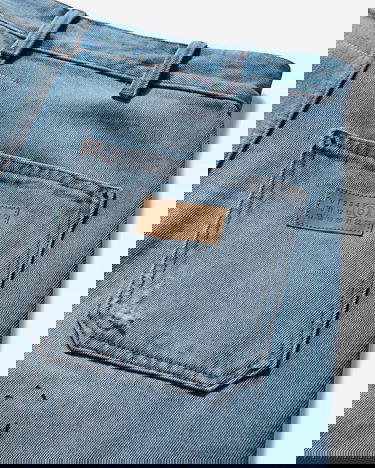 Džínsy Maison Margiela Distressed Double Knee Jeans Modrá | SH2LA0017 964, 4