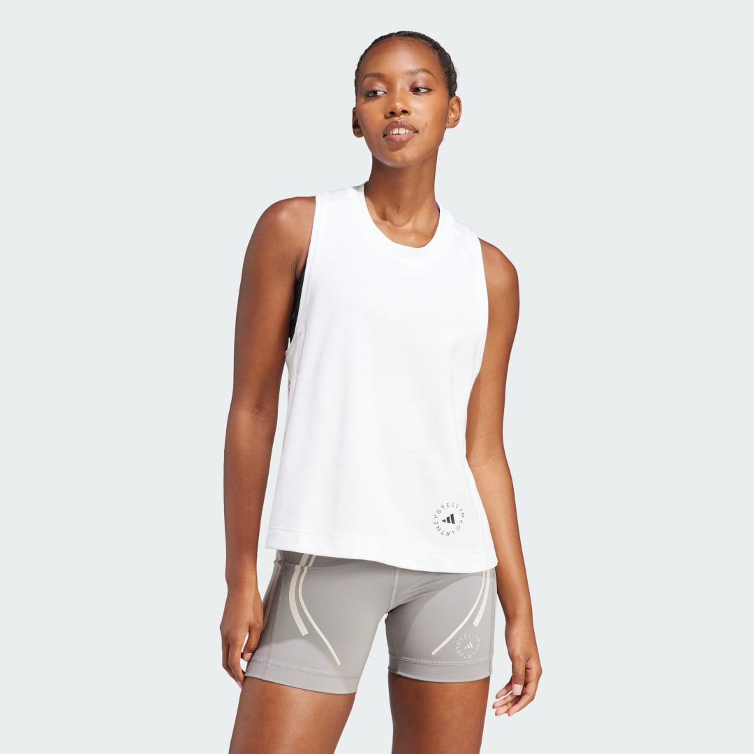 Tielko adidas Originals by Stella McCartney Logo Tank Top Biela | IB6858, 1
