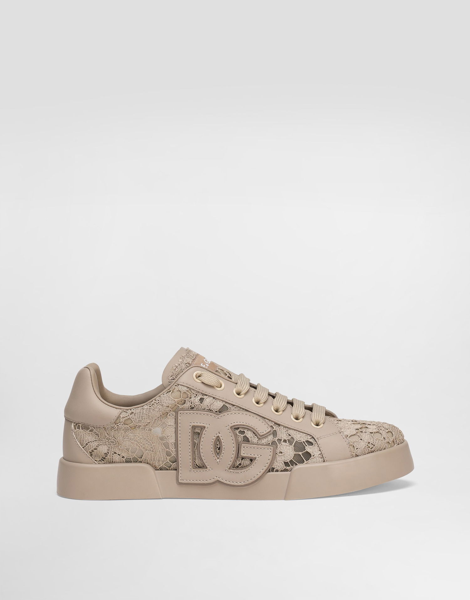 Tenisky a topánky Dolce & Gabbana Dolce & Gabbana Portofino Light Strobel Taormina Lace Calfskin Béžová | CK2343AI4468L725, 0