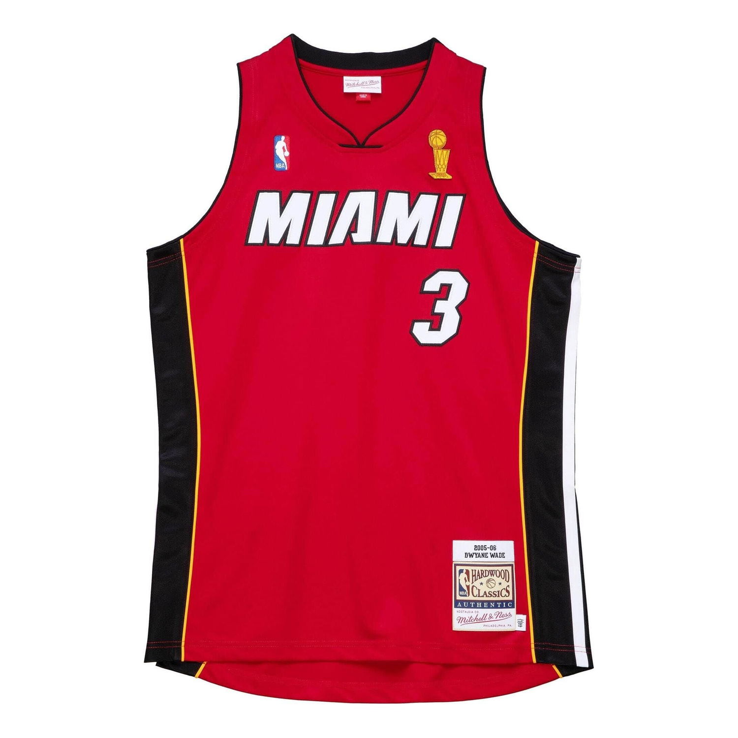 Dres Mitchell & Ness Heat 2005-06 Dwyane Wade Jersey Červená | AJY43254-MHE05DWASCAR, 0