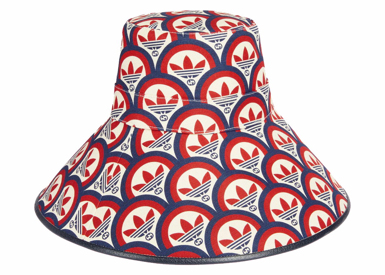 Klobúk Gucci adidas x Wide-Brimmed Hat Red/Blue Rôznofarebný | ‎696482 4HAQF 6468, 0