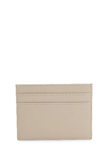 Peňaženka BOSS Ariell leather card holder and key ring gift set Béžová | 50558140, 1