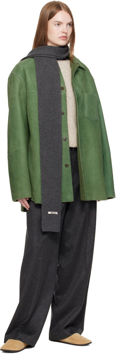 Šál AURALEE AURALEE Light Cashmere Knit Stole Šedá | A25AM07CJ, 3