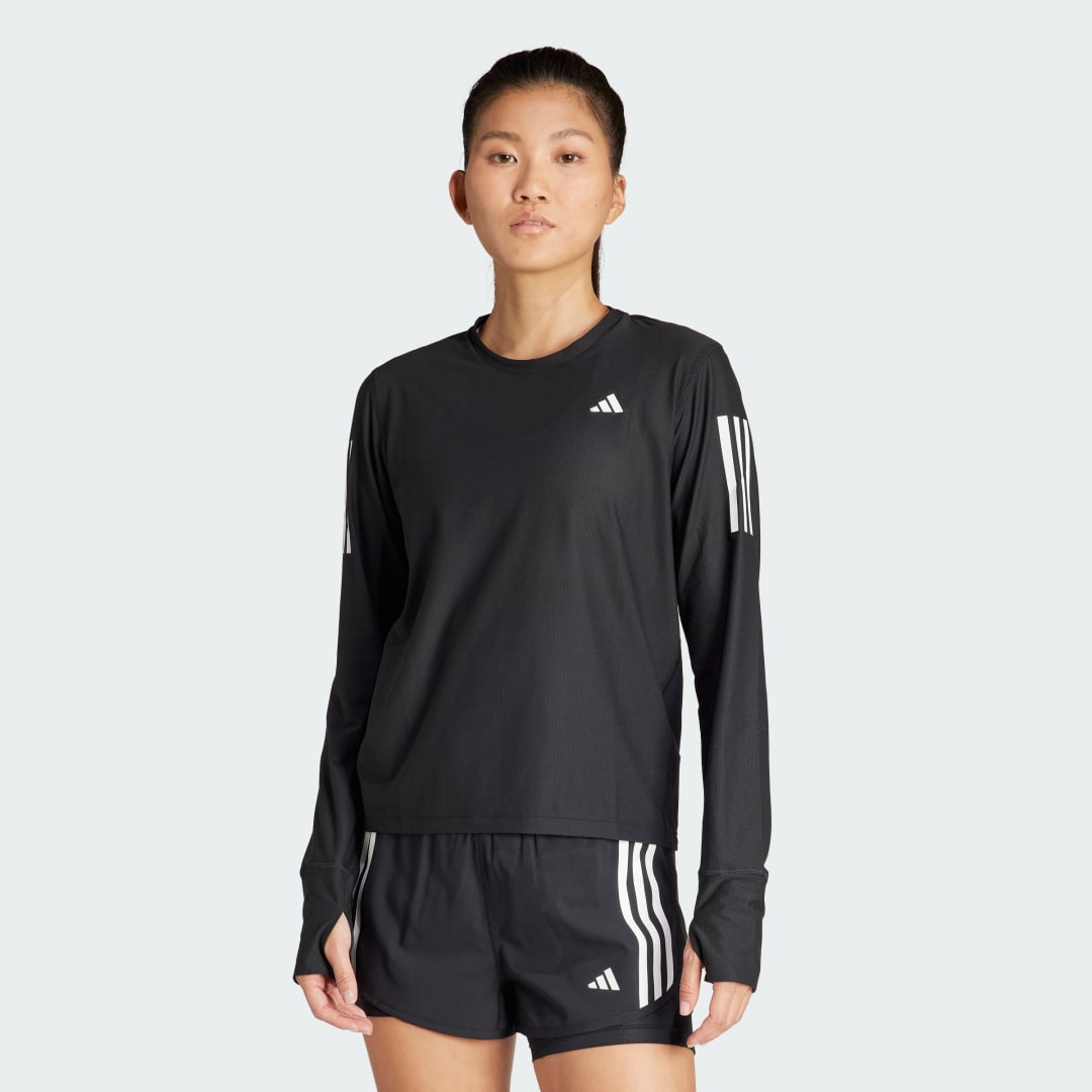 Tričko adidas Performance Own The Run Long Sleeve T-shirt Čierna | IN1568, 1