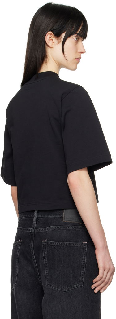 Crop Top Palm Angels Palm Angels College Cropped T-Shirt Čierna | PWAA020S25JER004100B, 2