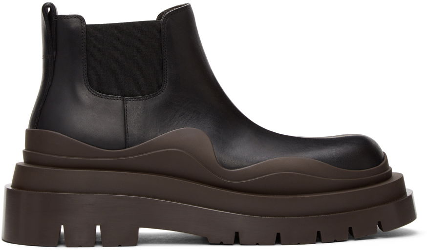 Tenisky a topánky Bottega Veneta Low The Tire Chelsea Boots "Black Brown" Čierna | 630300 VBS50, 0