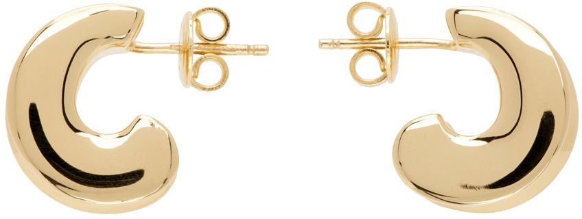 Náušnice Bottega Veneta Hoop Earrings Metalická | 765203 VAHU0, 0