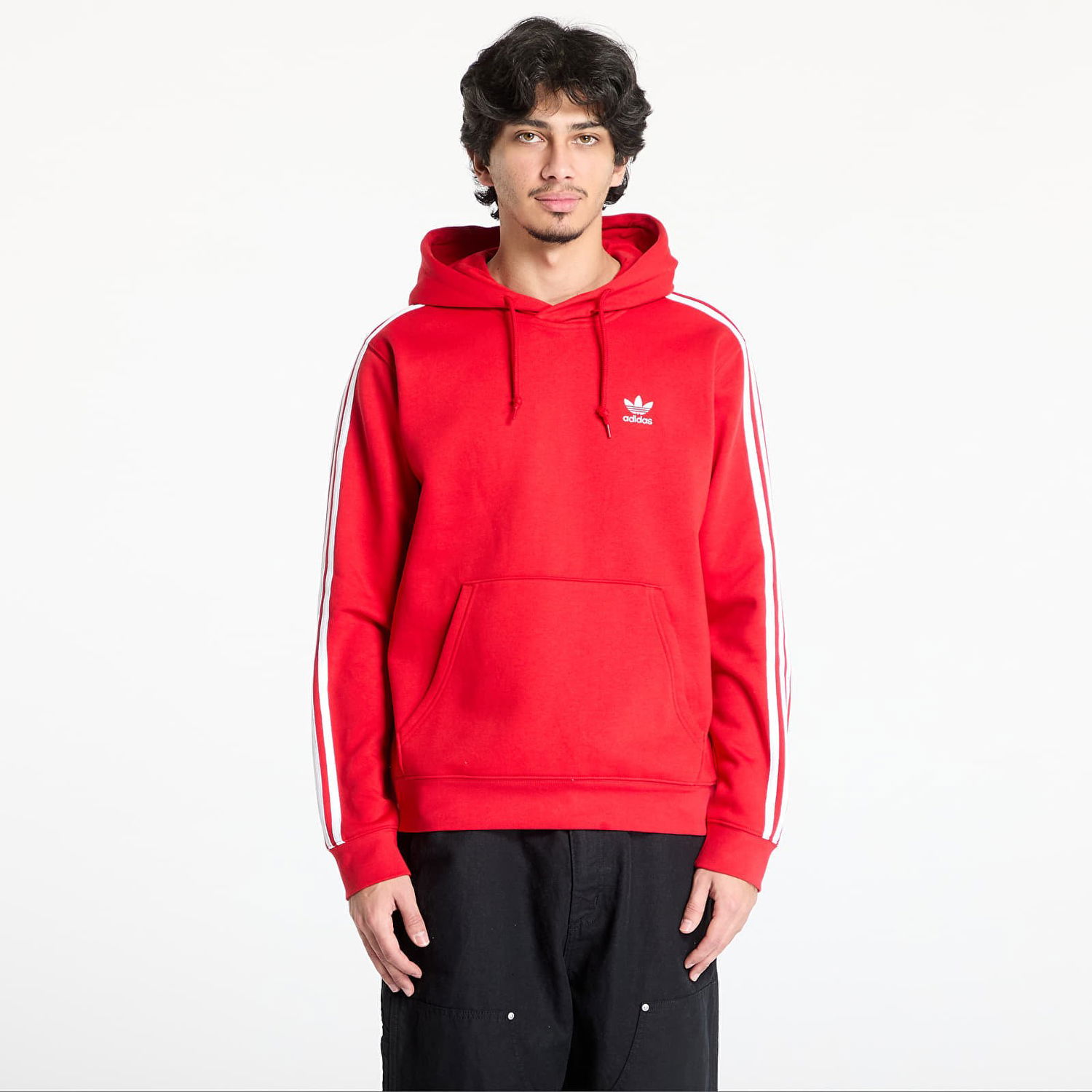 Mikina adidas Originals Adicolor Classics 3-Stripes Hoodie Červená | IR9868, 0