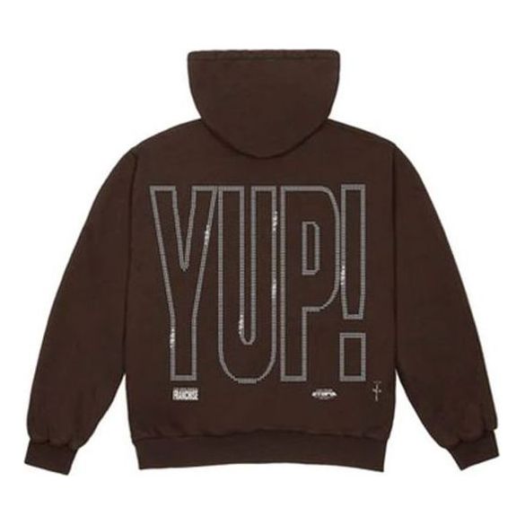 Mikina Cactus Jack by Travis Scott Travis Scott YUP! Hoodie Hnedá | TC-357