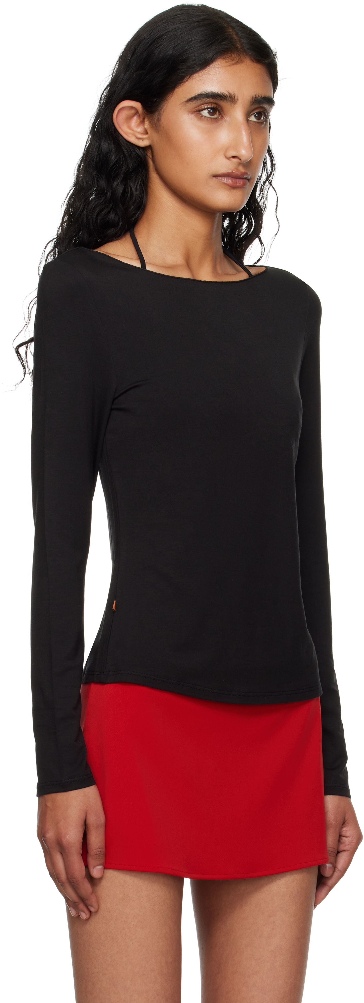Tričko Miaou Miaou Amelia Long Sleeve T-Shirt Čierna | 7183LJBBLK, 1