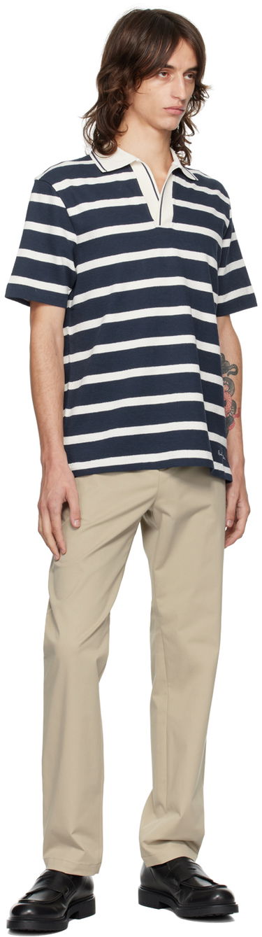 Polo tričko Paul Smith Paul Smith Striped Spread Collar Polo Navy | M1R-063Z-N02435-47, 3