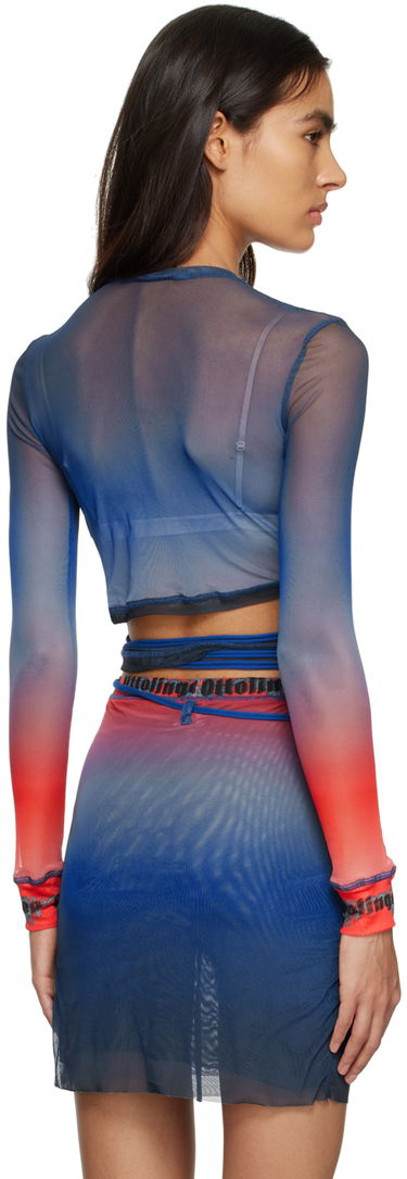Tričko Ottolinger Ottolinger Loop Long Sleeve T-Shirt Modrá | 101012, 2
