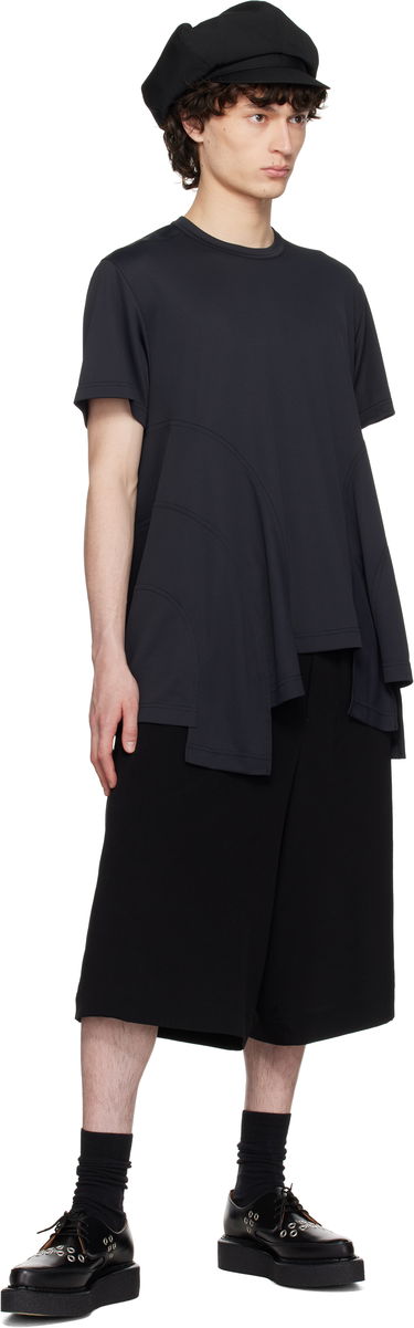 Tričko Comme des Garçons Homme Plus Polyester Honeycomb T-Shirt Čierna | PO-T025-051, 3