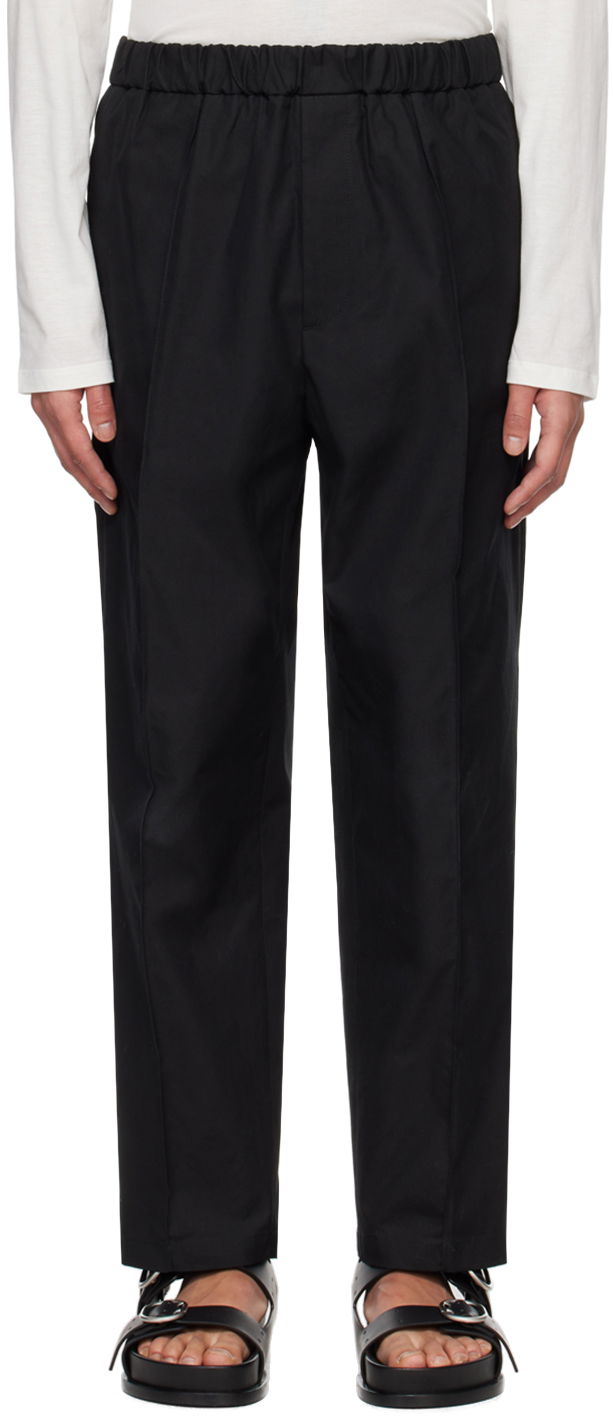 Nohavice Jil Sander Tapered Trousers Čierna | J21KA0012_J45218