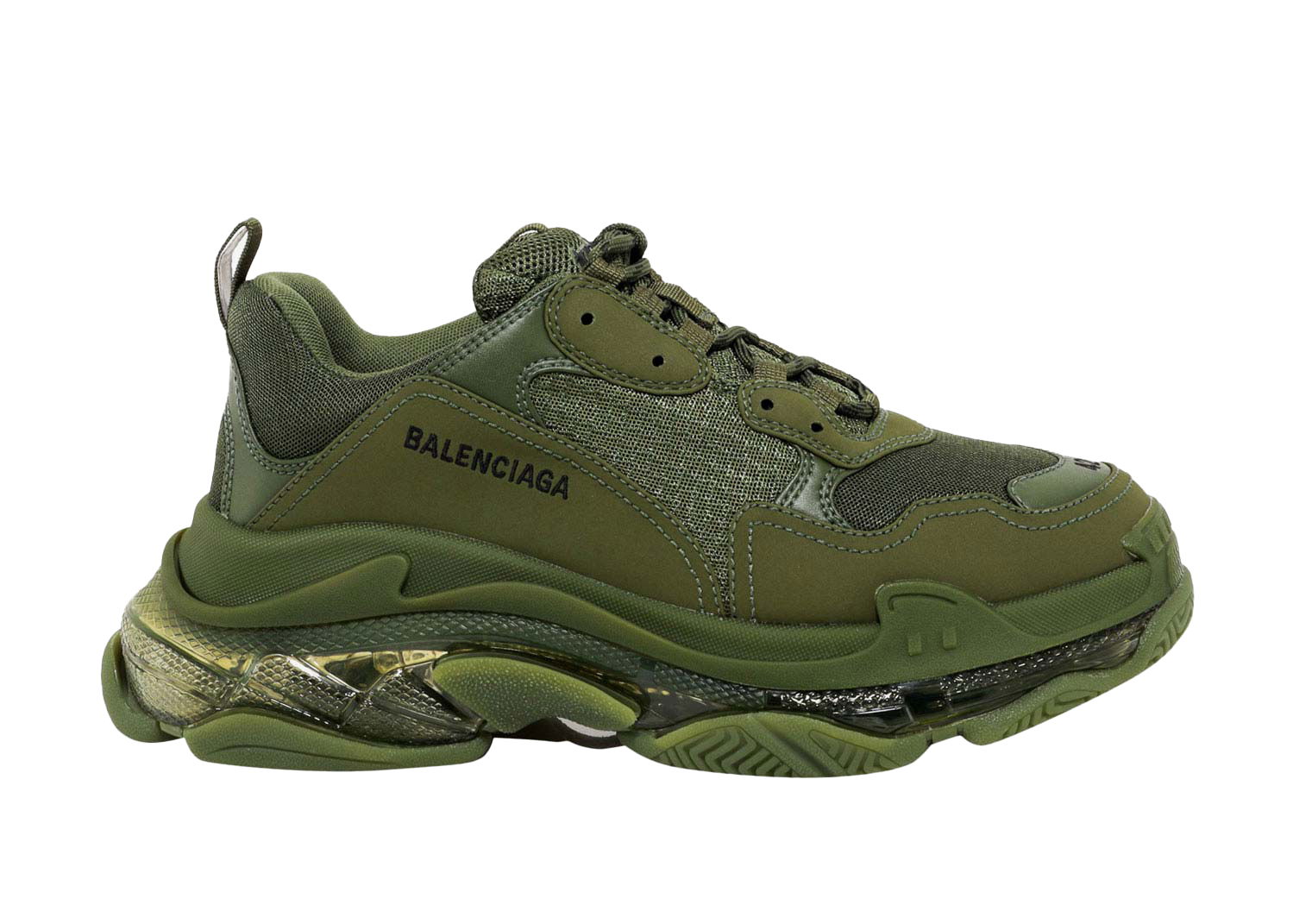 Tenisky a topánky Balenciaga Triple S Clear Sole Dark Green Zelené | 541624W2GA12325, 0