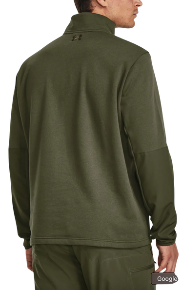 Mikina Under Armour Under Armour Tac Rival Job Fleece 1/4 Zip Zelené | 1379203-390, 4