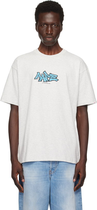 Tričko AAPE by A Bathing Ape AAPE by A Bathing Ape Theme Logo T-Shirt Šedá | AAPTEM1553XANWH2, 0
