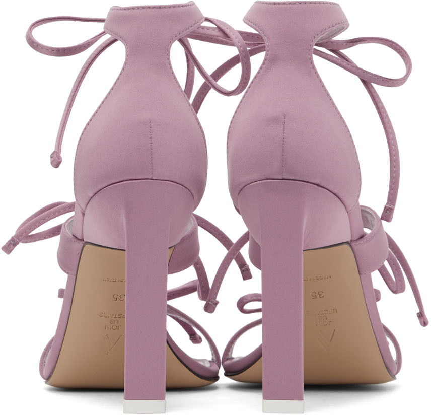 Doplnky The Attico Attico Aria Lace-Up Heeled Sandals Fialová | 227WS518 V015, 1