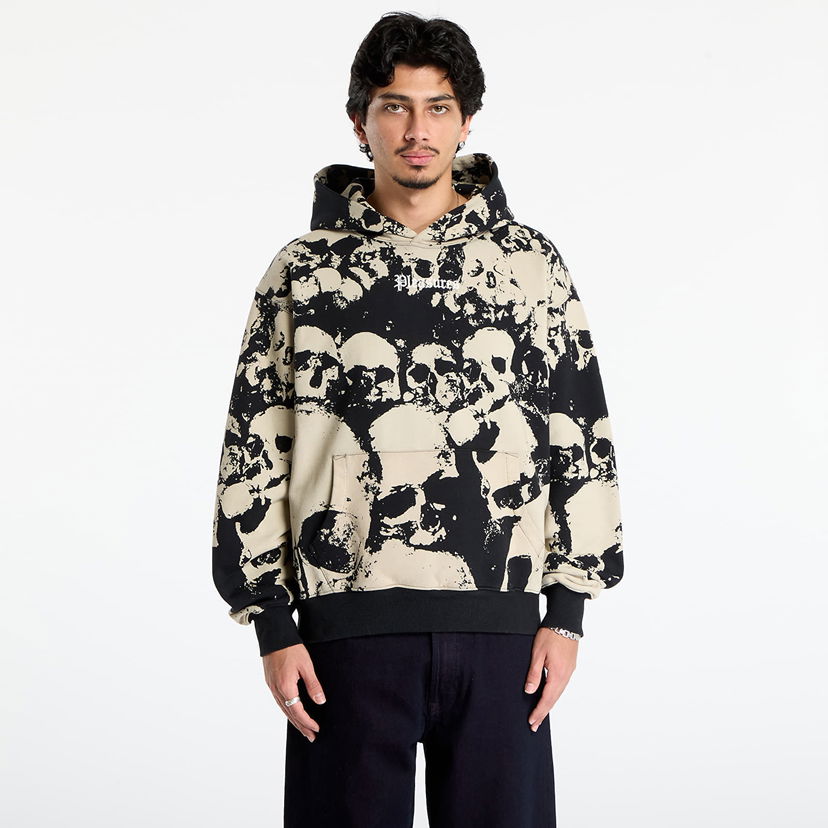 Mikina Pleasures Despair Skull Pattern Hoodie Rôznofarebný | P25F022-BLACK