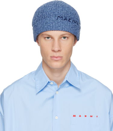 Kulicha Marni Ribbed Wool Beanie Modrá | CLMC0173Q0 UFH301, 0