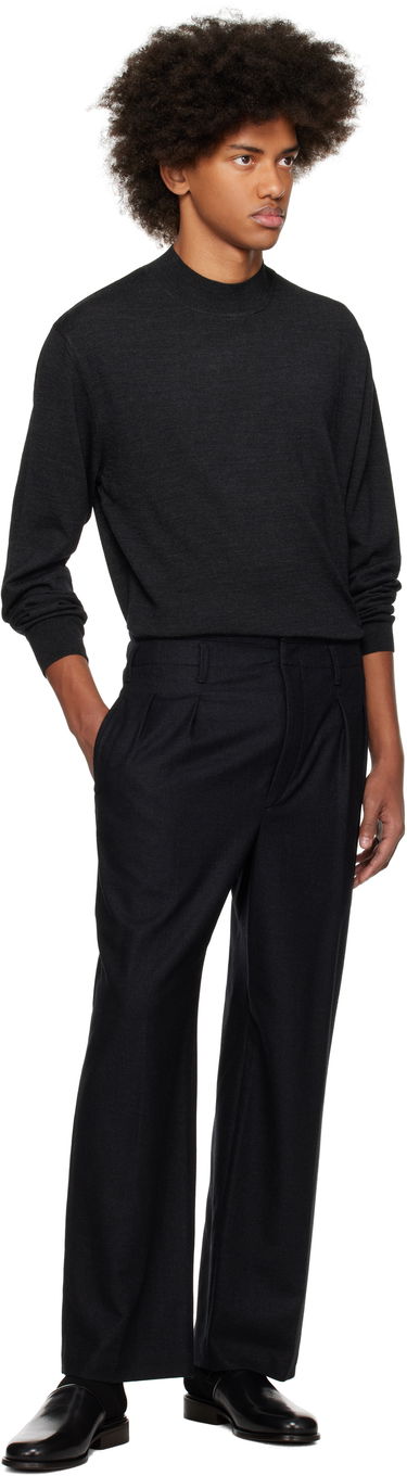 Nohavice LEMAIRE Lemaire Pleated Trousers Čierna | PA1130 LF1158, 3