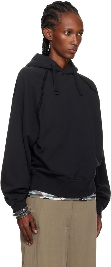 Mikina Stone Island Brushed Organic Cotton Fleece Hoodie Čierna | K2S15 6100023 S0A20, 1