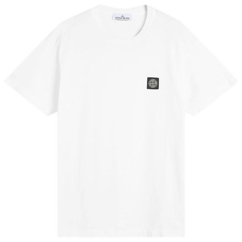Tričko Stone Island Patch Logo T-Shirt, Size Large Biela | K2S152100027-V0001