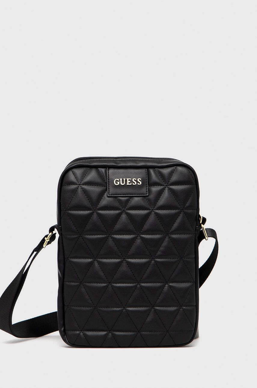 Taška cez rameno GUESS Tablet Book Bag Čierna | GUTB10QLBK, 0