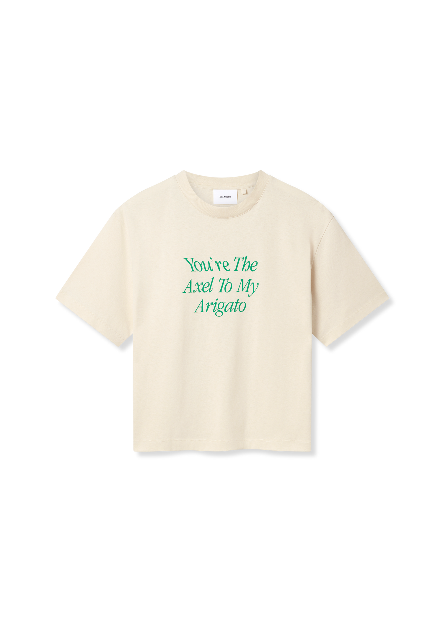 Tričko AXEL ARIGATO Printed T-Shirt with Short Sleeves Béžová | A3010002, 0