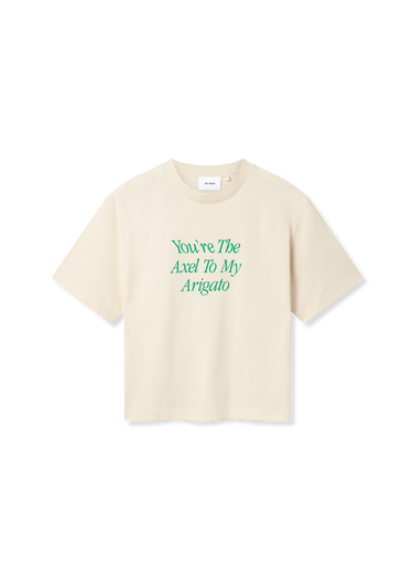 Tričko AXEL ARIGATO Printed T-Shirt with Short Sleeves Béžová | A3010002, 0