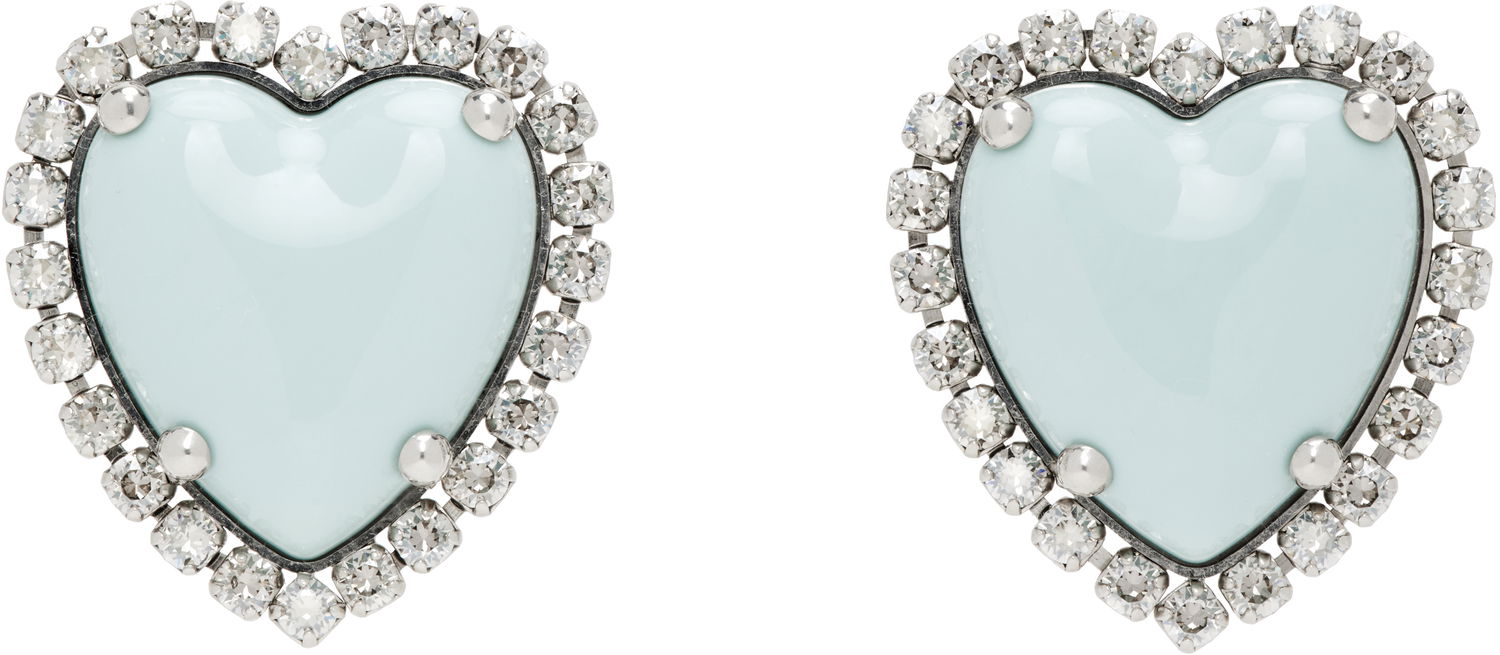 Náušnice Valentino Valentino Garavani Hyperbole Heart Earrings Modrá | 6W0J0Z47CEL, 0