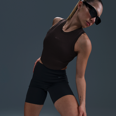 Slnečné okuliare Nike Nike Sportswear Chill Knit Slim-Fit Cropped Ribbed Tank Top Čierna | FB8279-220, 4