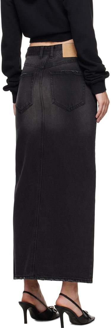 Sukňa We11done We11done Washed Denim Maxi Skirt Čierna | WD-DS2-24-373-W-BK, 2