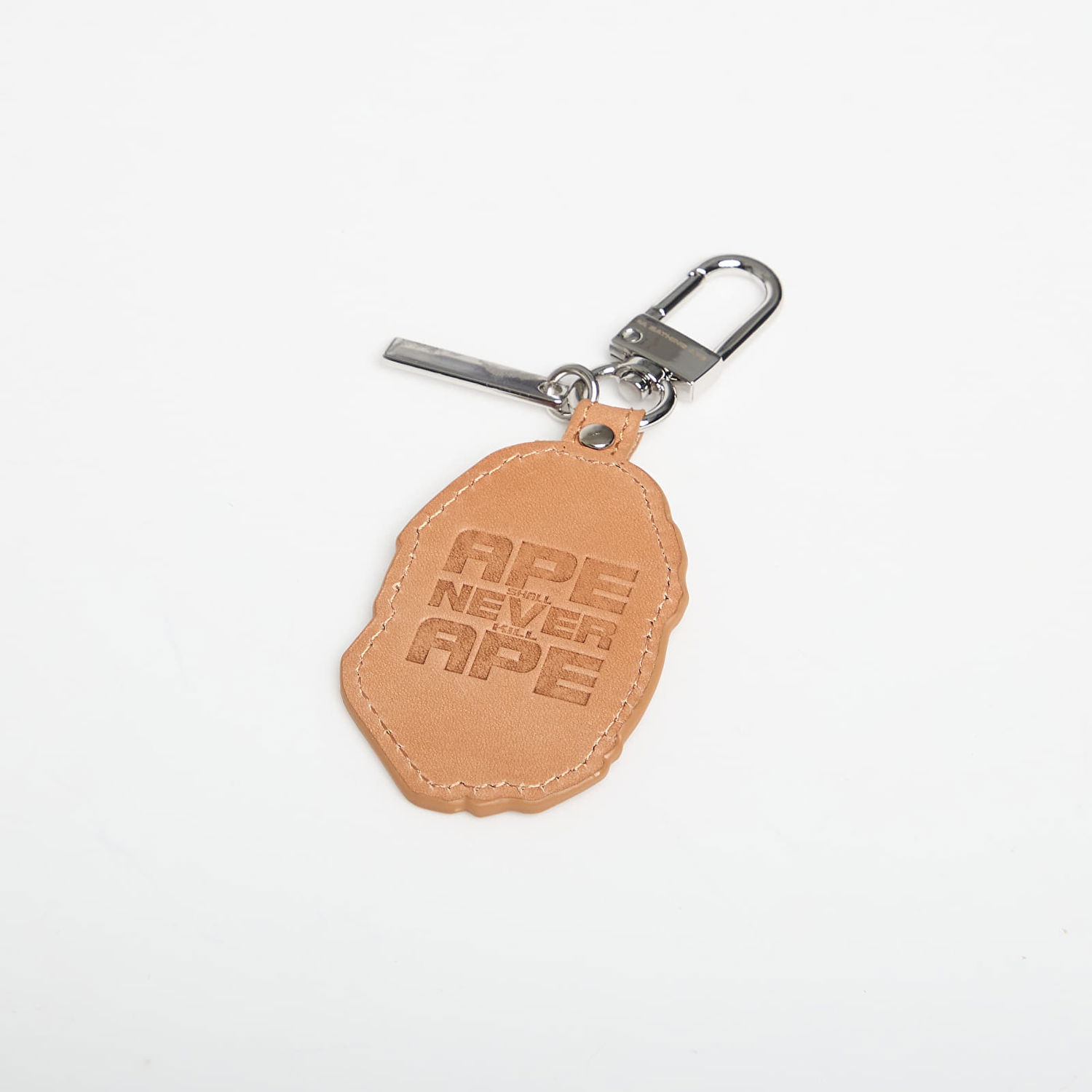 Kľúčenka BAPE Ape Head Leather Keychain Béžová | 001GDL801002MBRW, 1