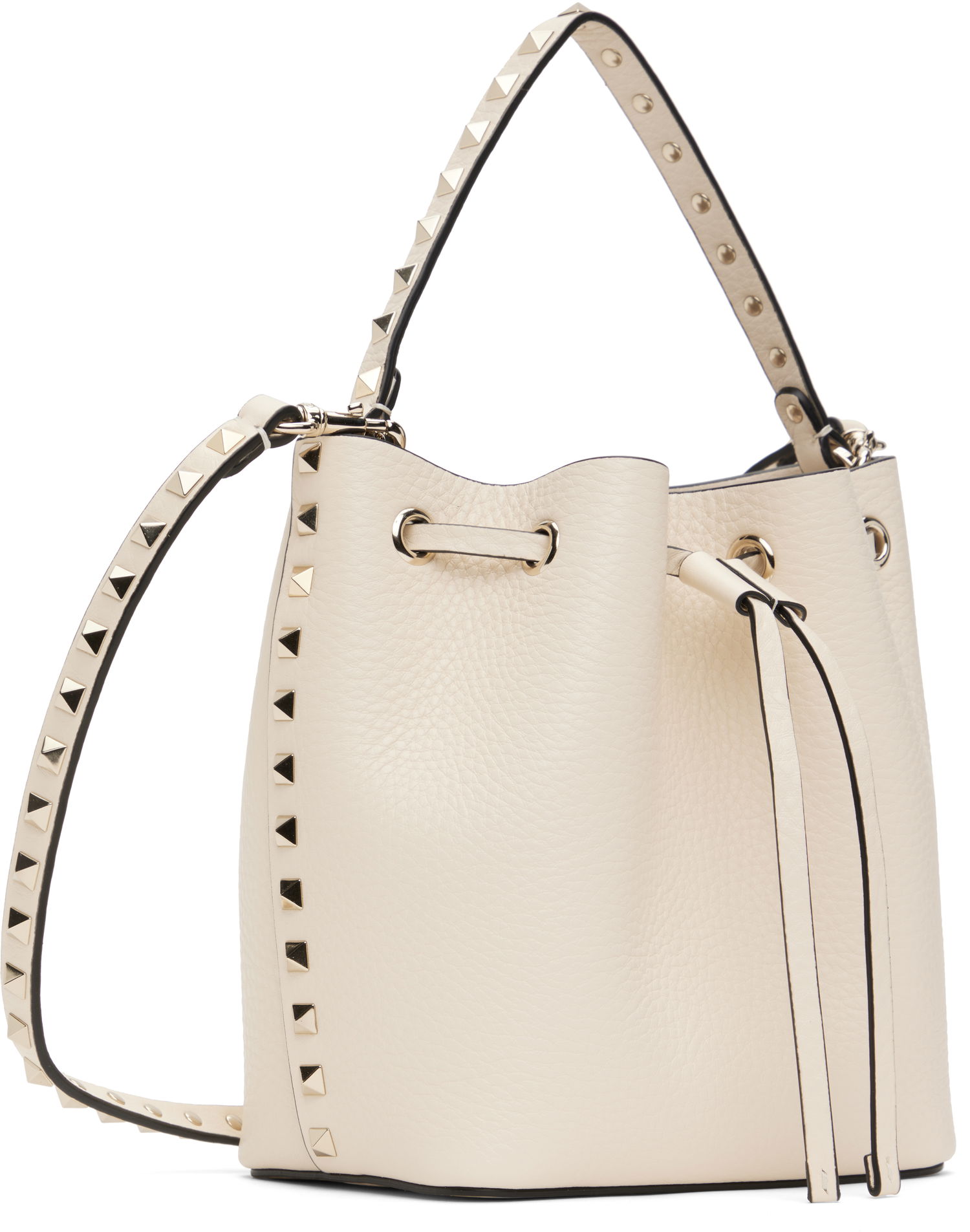 Kabelka Valentino Valentino Garavani Rockstud Grainy Calfskin Bucket Bag Béžová | 6W2B0L31VSF, 1