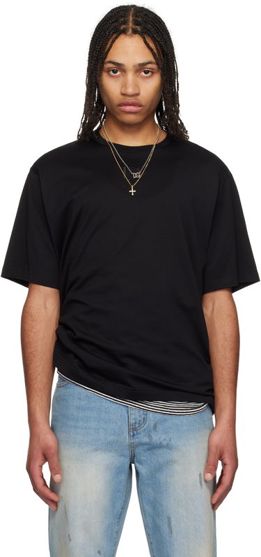 Tričko Dolce & Gabbana Dolce&Gabbana Logo Embroidery T-Shirt Čierna | G8PN9ZG7O4E, 0