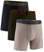 Under Armour SOLID 6in 3 Pack Boxer Shorts