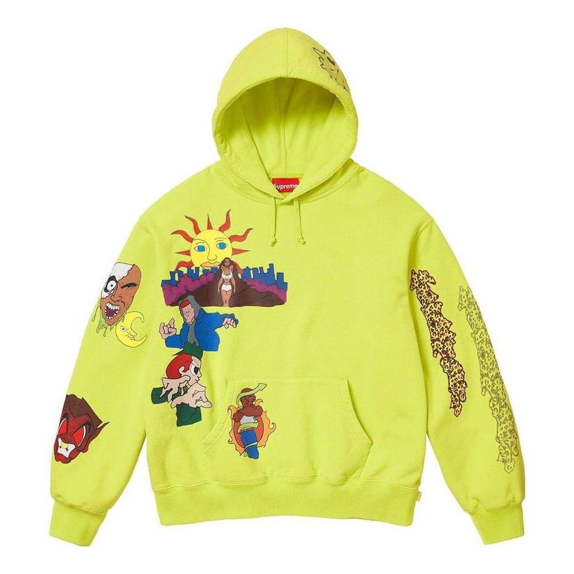 Mikina Supreme Sunrise Print Designer Hoodie Žltá | SUP-FW23-042